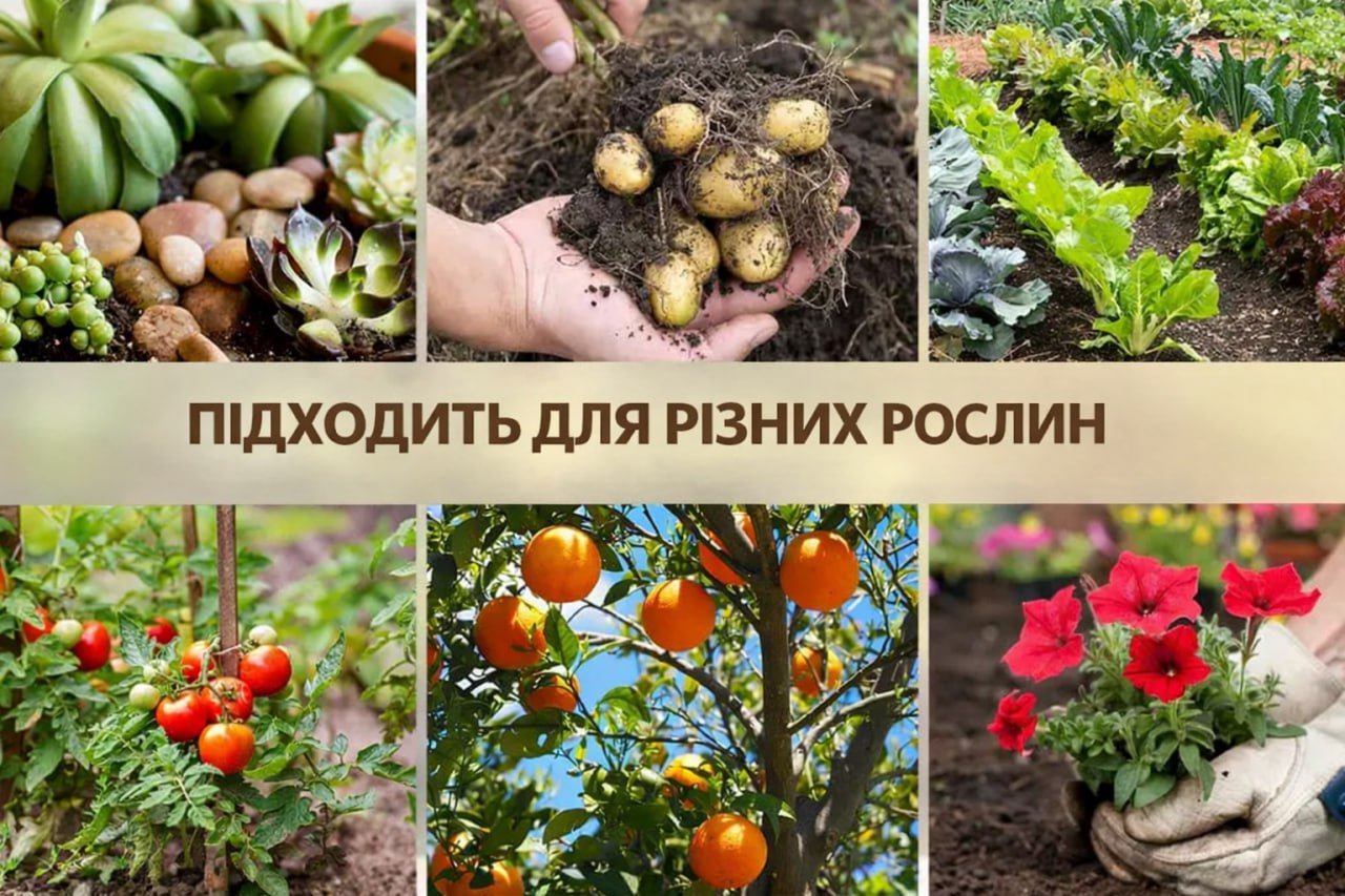 Активатор ґрунту підходить для різних рослин